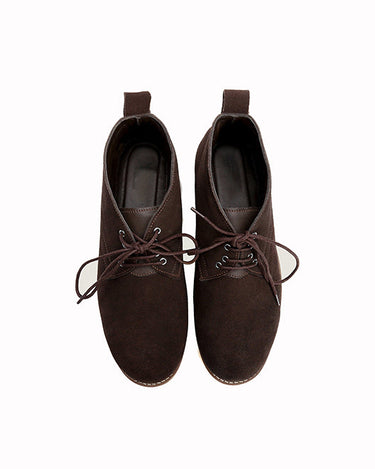 Hugo Mens Leather Boots Choco Brown-2