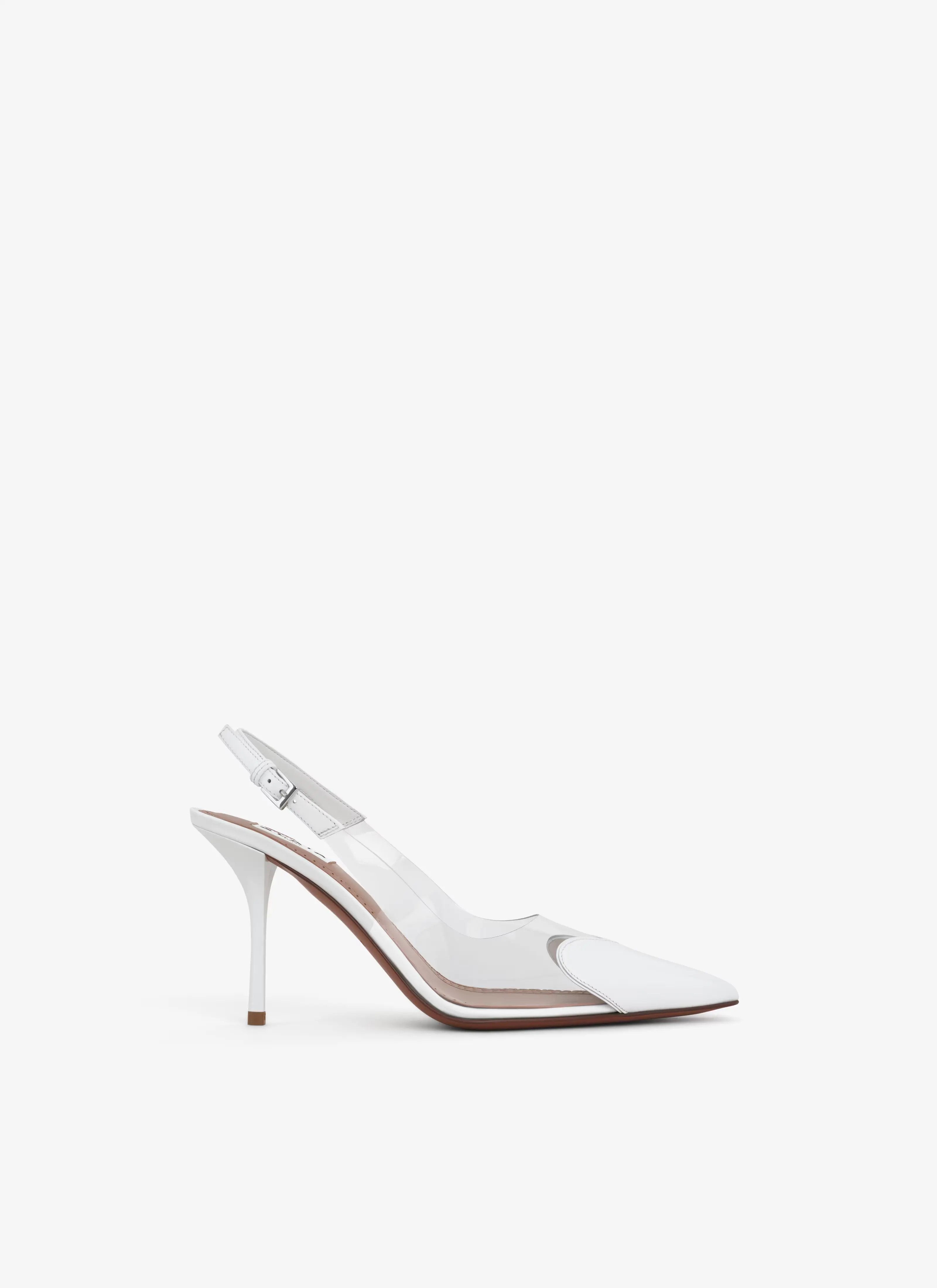 Coeur 90 Heart-Shape Slingbacks Azzedine Alaïa - Women's - White FootHaven