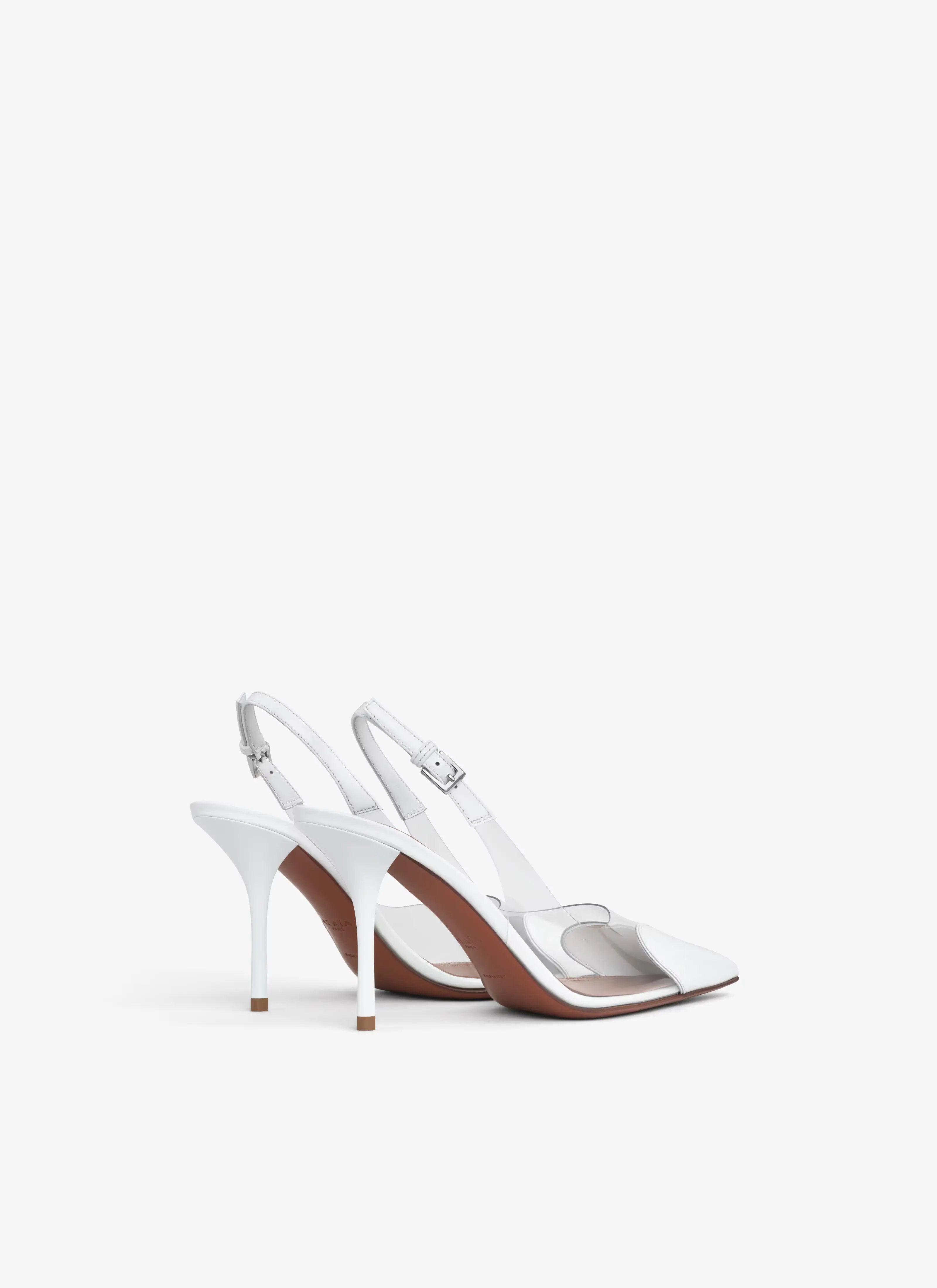 Coeur 90 Heart-Shape Slingbacks Azzedine Alaïa - Women's - White FootHaven