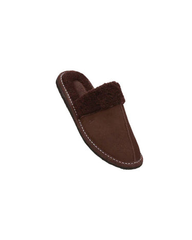 Dahlia Women's Fashion Cow Split Leather Fur Mules-4