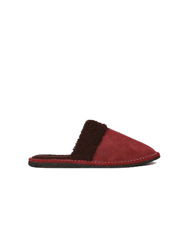 Dahlia Women's Fashion Cow Split Leather Fur Mules-1