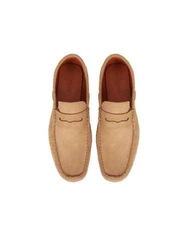 Hayden Men's Premium Camel Suede Leather Mules Camel & White-3