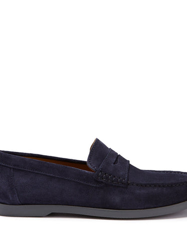 Boat Loafers, navy blue suede-0