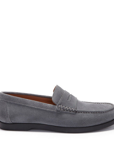Boat Loafers, slate grey suede-0