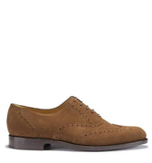 Brown Suede Brogues, Welted Leather Sole-0