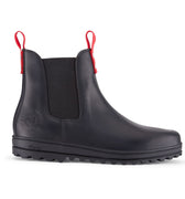 Busby Men's Winter Chelsea Boot, Black Leather-0
