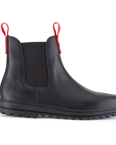Busby Men's Winter Chelsea Boot, Black Leather-0