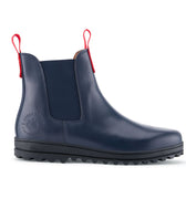 Busby Men's Winter Chelsea Boot, Navy Blue Leather-0