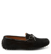 Laced Driving Loafers, black suede-0