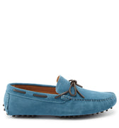 Laced Driving Loafers, petrol blue suede-0
