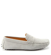 Penny Driving Loafers, dove grey suede-0