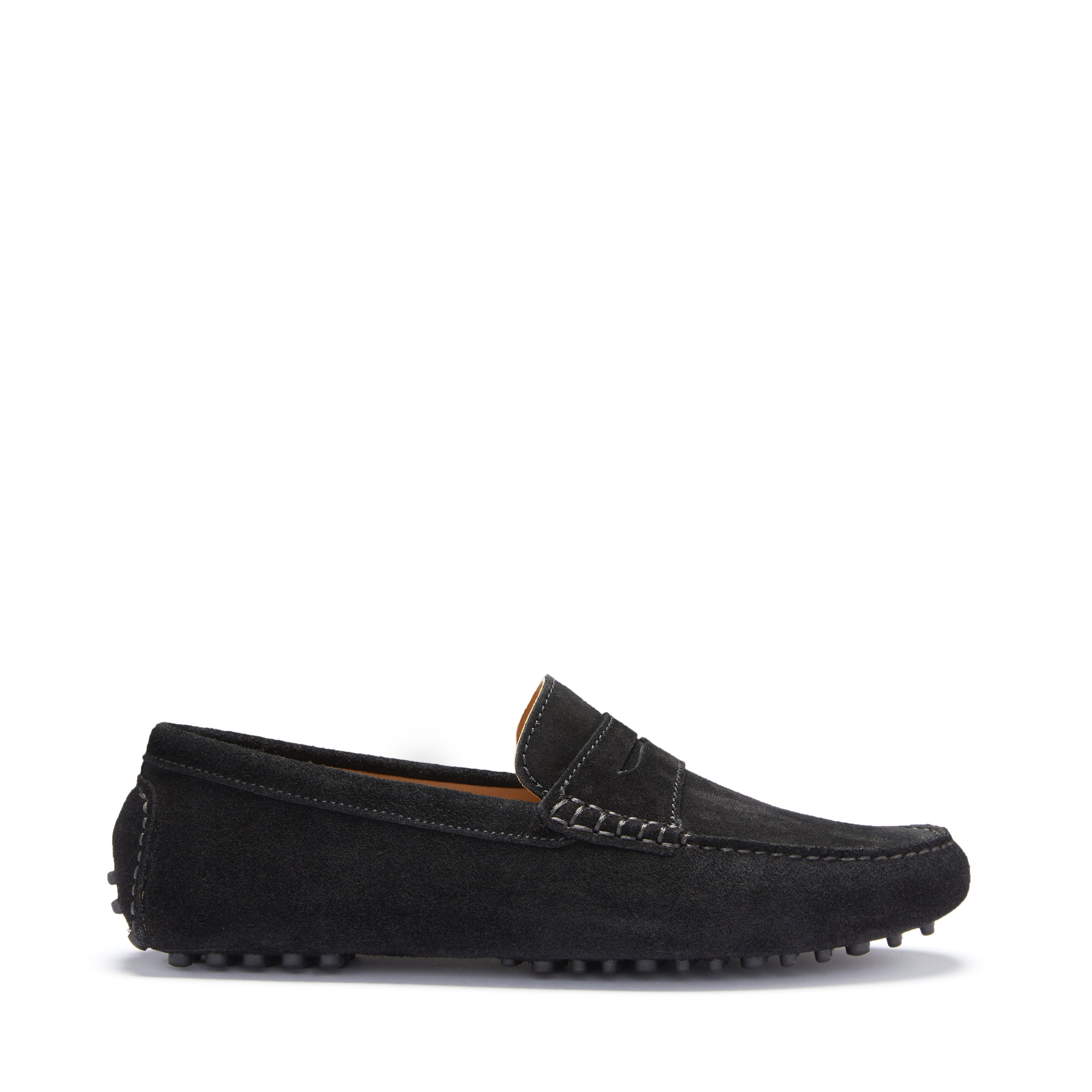 Penny Driving Loafers, black suede-0