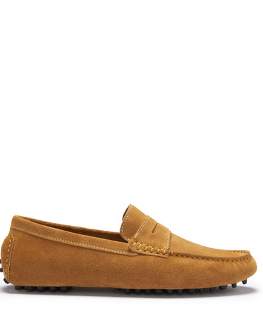 Penny Driving Loafers, tobacco suede-0