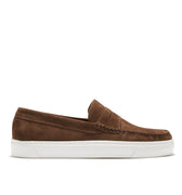 Slip-on Sneaker Loafers, brown suede-0