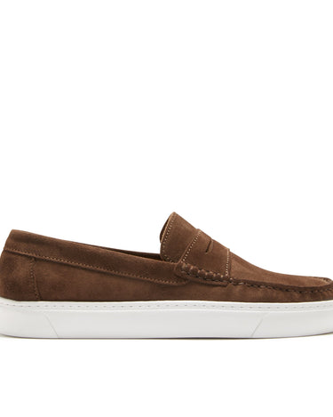 Slip-on Sneaker Loafers, brown suede-0