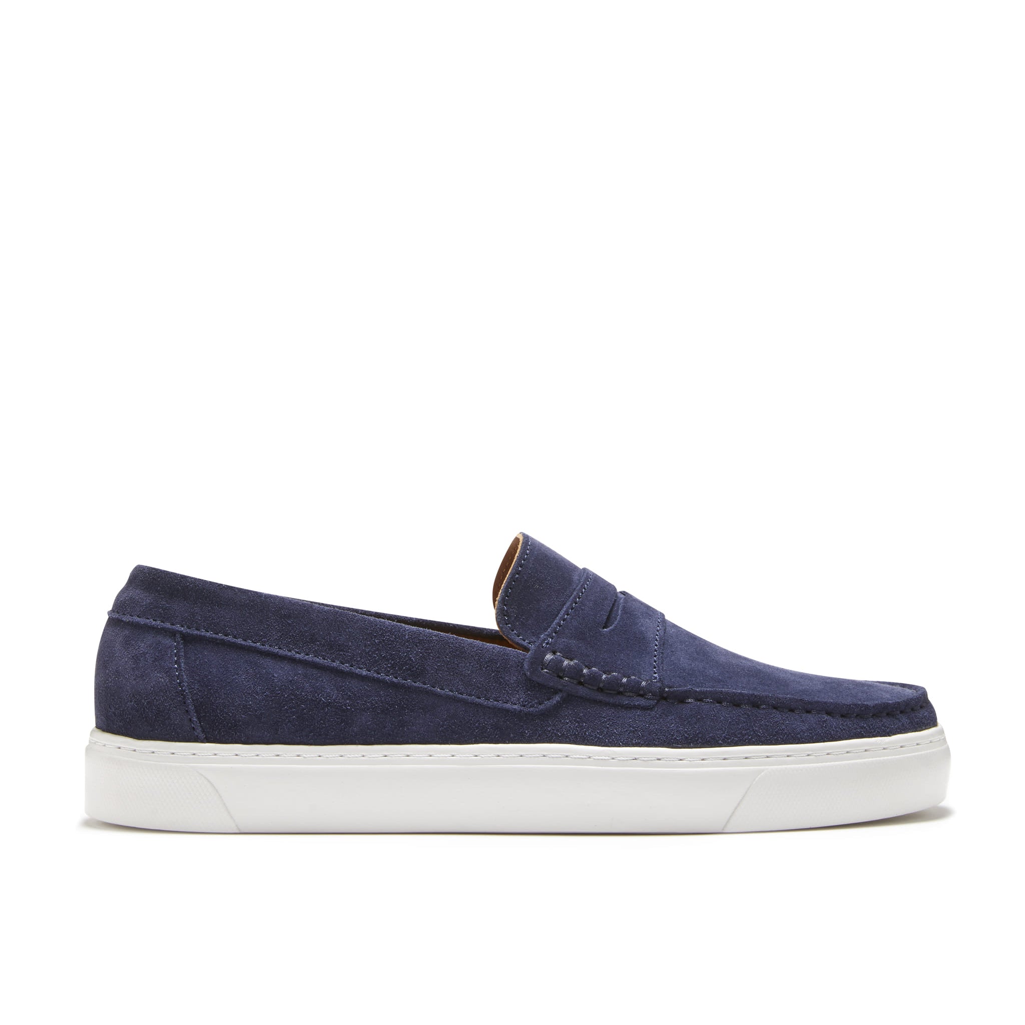 Slip-on Sneaker Loafers, navy blue suede-0