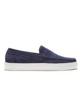 Slip-on Sneaker Loafers, navy blue suede-0