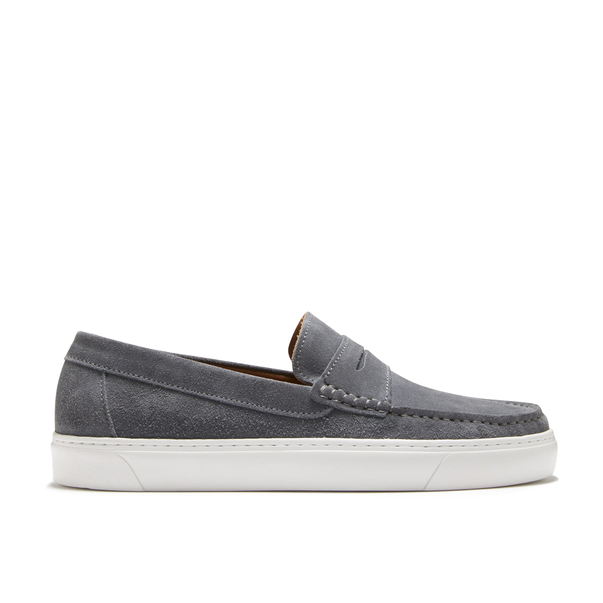 Slip-on Sneaker Loafers, slate grey suede-0