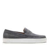 Slip-on Sneaker Loafers, slate grey suede-0