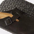 Birkenstock Boston - Unisex - Black Soft Footbed Suede Leather Birkenstock
