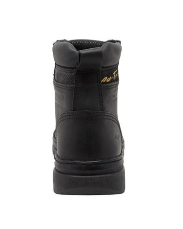 Men's 6" Black Steel Toe Hiker Leather Boots-2