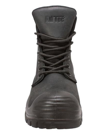 Men's 6" Black Waterproof Composite Toe Work Leather Boots-4
