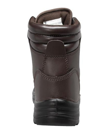 Men's 6" Brown Steel Toe Work Leather Boots-2