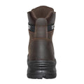 Men's 6" Brown Waterproof Composite Toe Work Leather Boots-2
