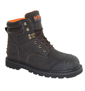 Men's 6" Brown Work Leather Boots-0