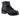Men's 6" Reflective Double Zipper Biker Black Leather Boots-0