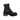 Men's 8" Zipper Lace Black Leather Boots-1