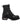 Men's 8" Zipper Lace Black Leather Boots-1