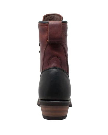 Men's 9" Chestnut/Black Packer Leather Boots-2