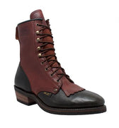 Men's 9" Chestnut/Black Packer Leather Boots-0