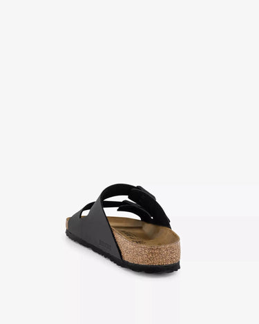 Birkenstock Arizona Black Two Strap Leather Sandals Birkenstock