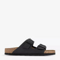 Birkenstock Arizona Black Two Strap Leather Sandals Birkenstock
