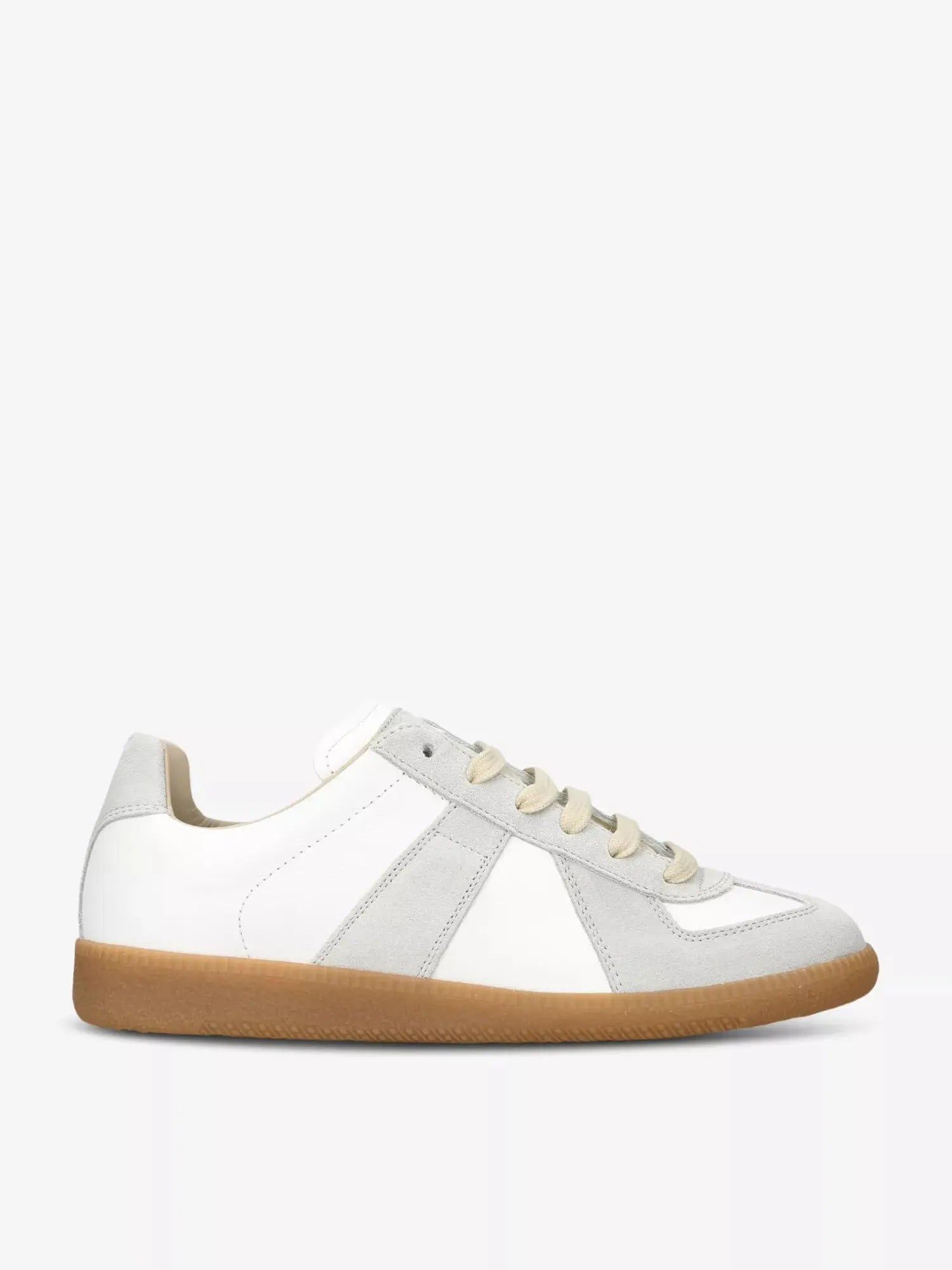 Leather Low-Top Trainers Maison Margiela - Unisex - White MAISON MARGIELA