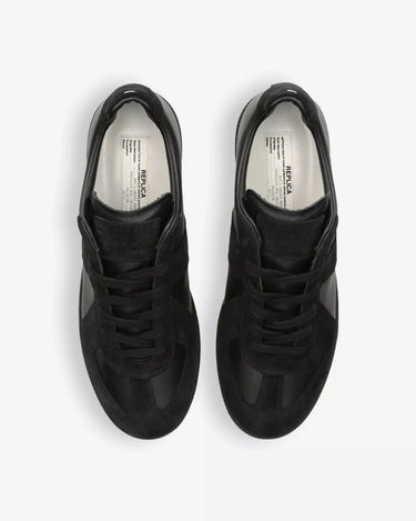 Panelled Leather Low-Top Trainers MAISON MARGIELA - Men's - Black MAISON MARGIELA