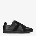 Panelled Leather Low-Top Trainers MAISON MARGIELA - Men's - Black MAISON MARGIELA