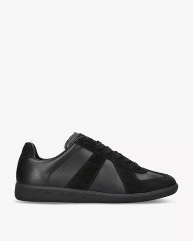 Panelled Leather Low-Top Trainers MAISON MARGIELA - Men's - Black MAISON MARGIELA