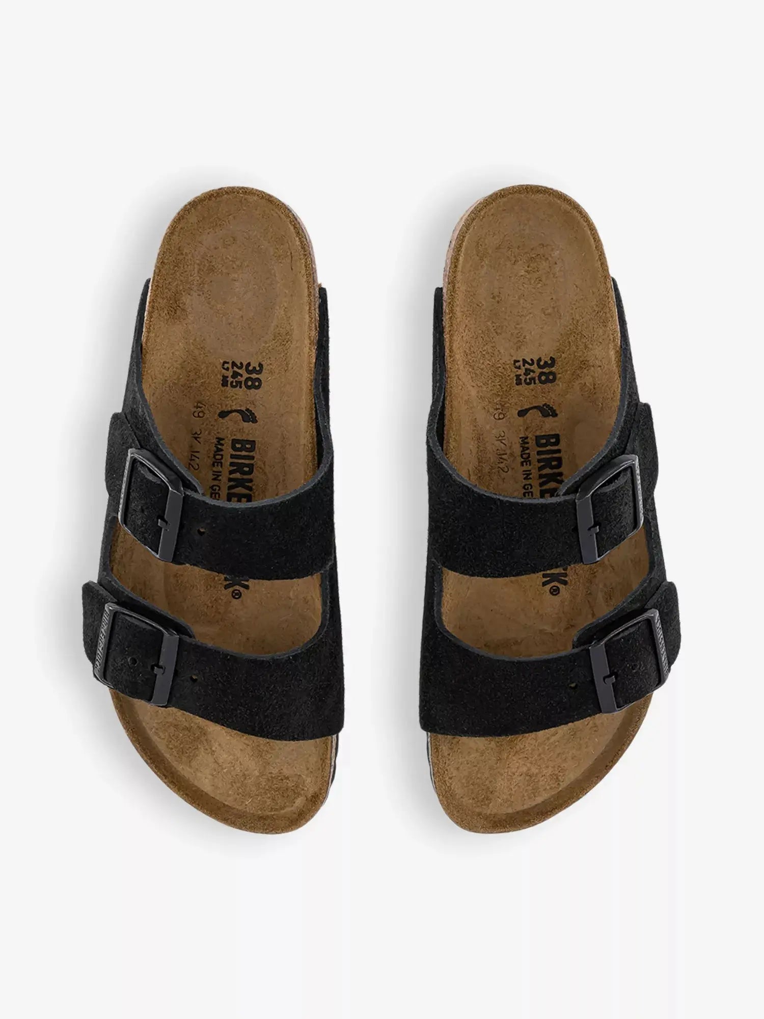 Arizona Birkenstock - Unisex - Black Suede Birkenstock