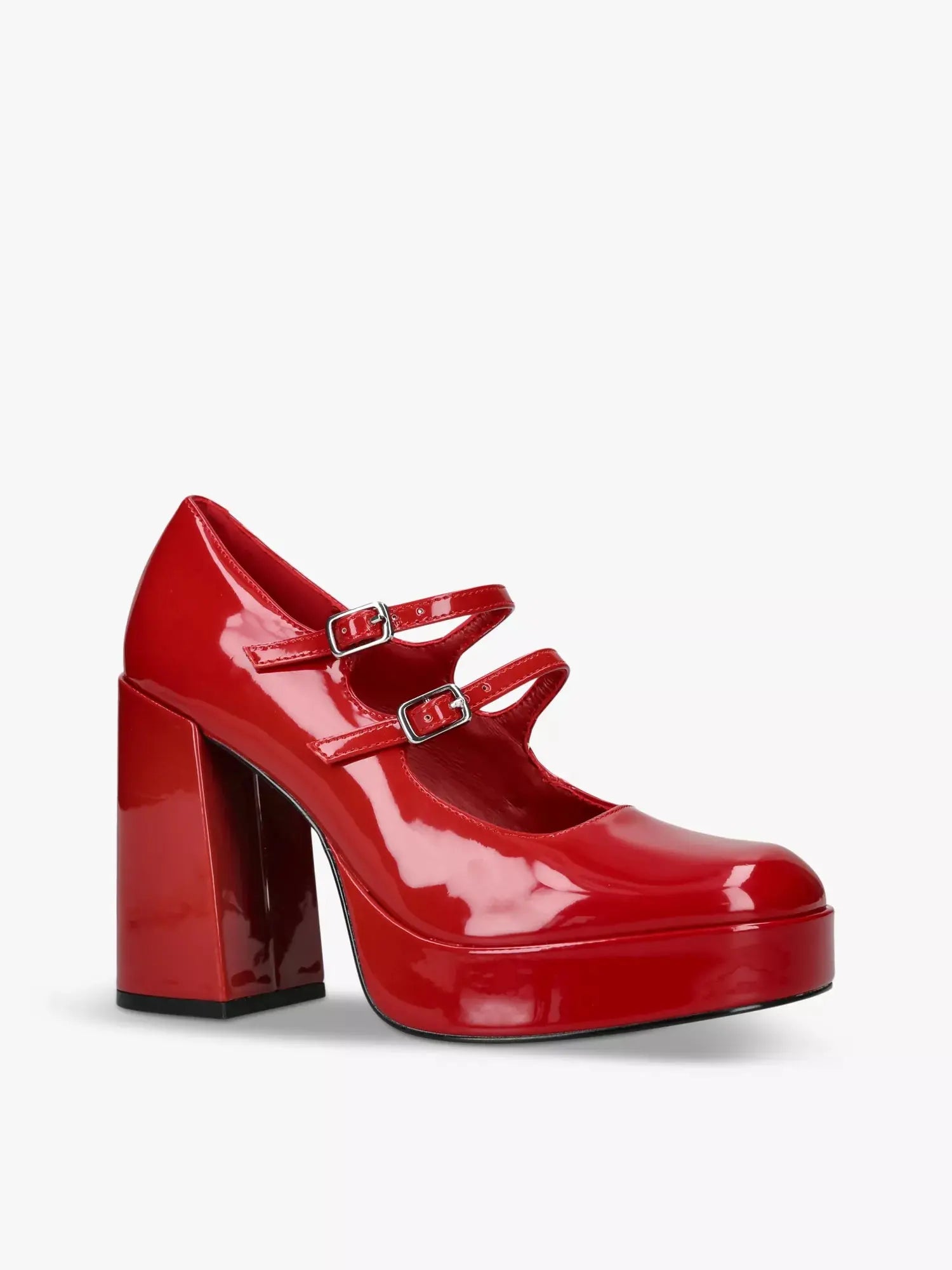 Cabernet Heeled Patent-Leather Pumps Steve Madden - Women’s - Red FootHaven