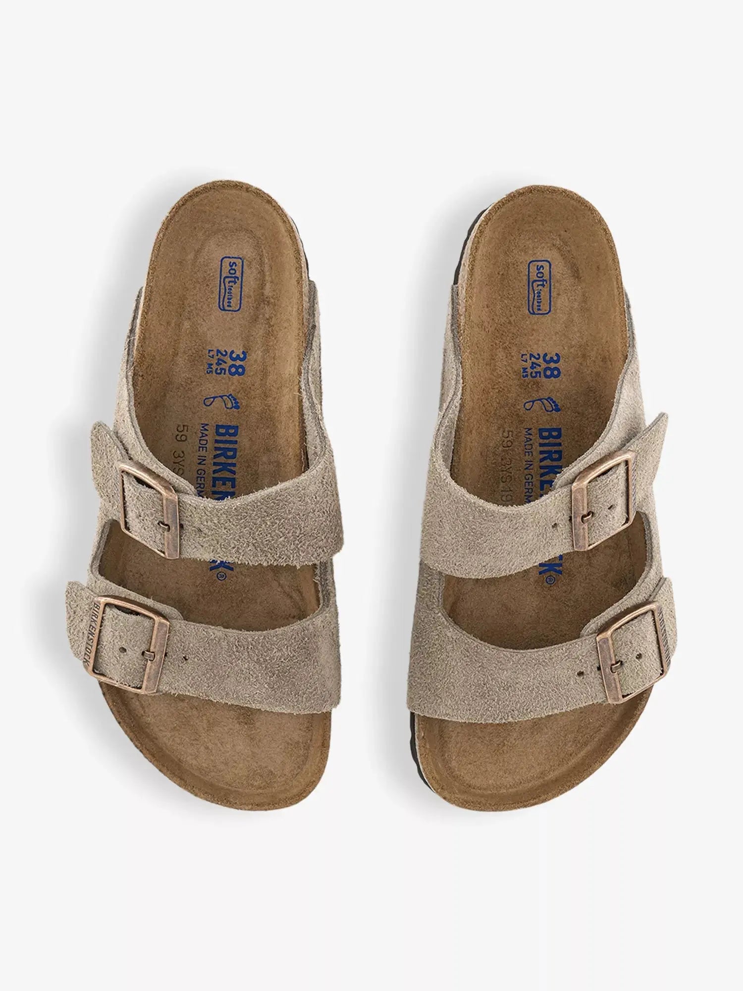 Arizona Birkenstock - Unisex - Taupe Suede Birkenstock
