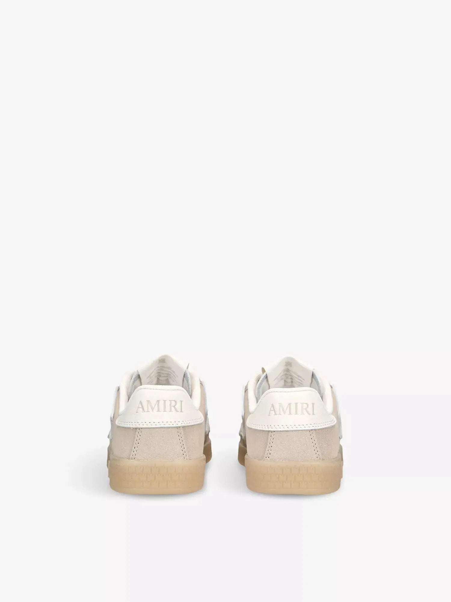 AMIRI Pacific Bones logo-embossed suede low-top trainers Amiri