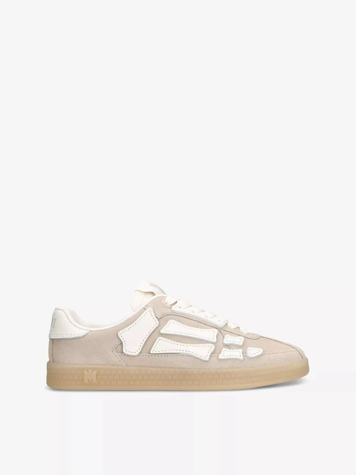AMIRI Pacific Bones logo-embossed suede low-top trainers Amiri