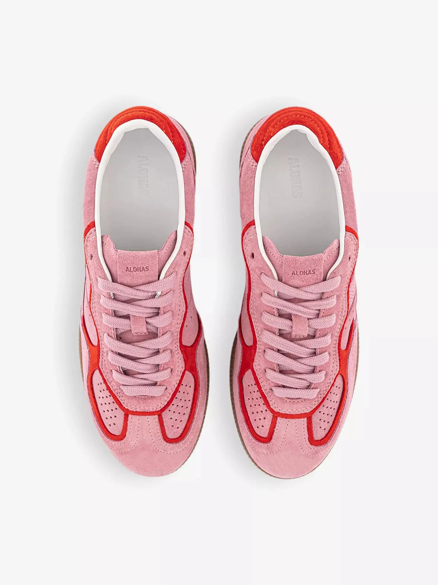 ALOHAS Rife Suede Pink Low-Top Trainers ALOHAS