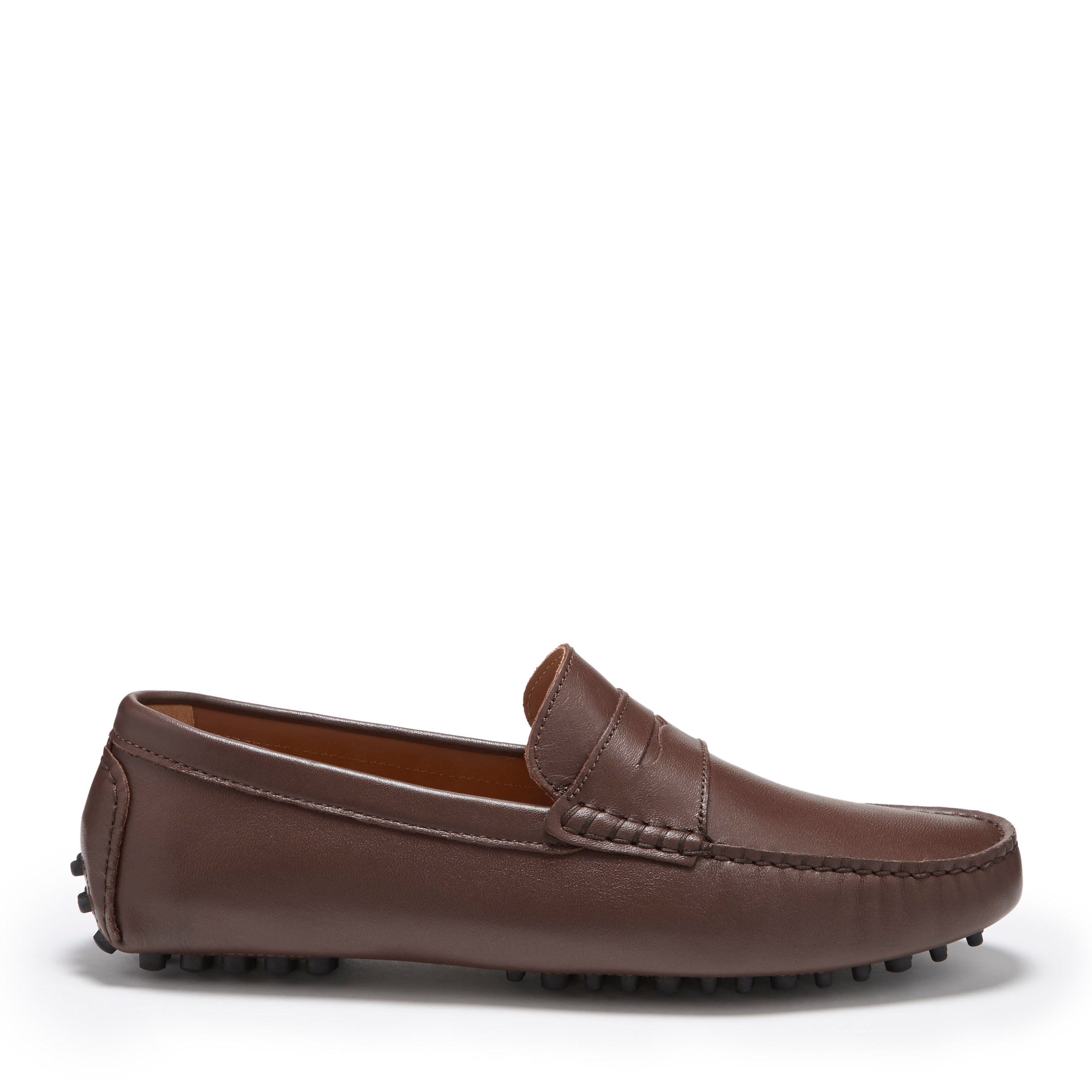 Penny Driving Loafers, brown leather-0