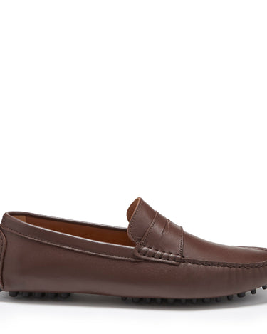 Penny Driving Loafers, brown leather-0