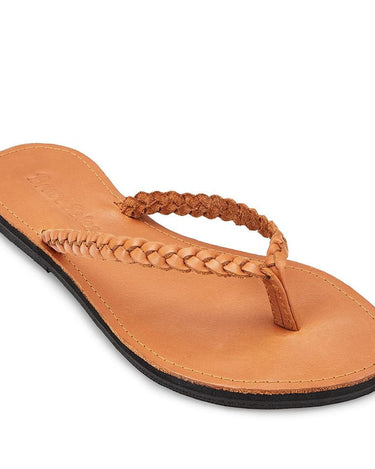 The Trenza Leather Flip Flop-0