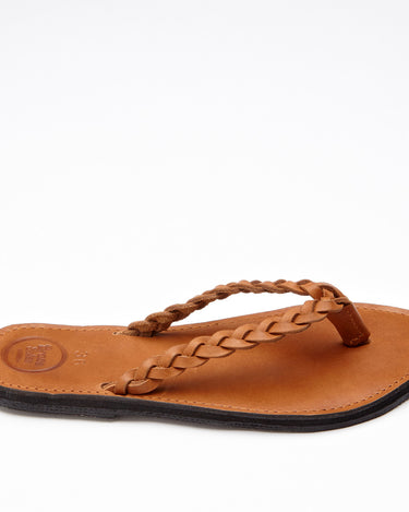The Trenza Leather Flip Flop-2